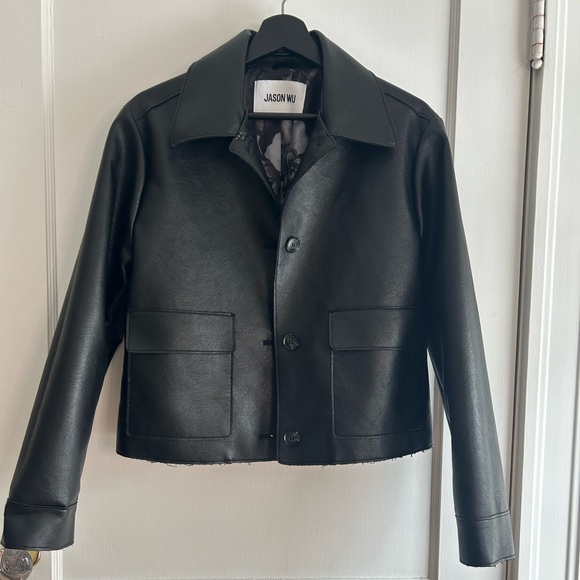 Jason Wu Jackets & Blazers - Jason Wu Black Leather Outerwear